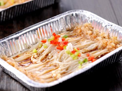 白云锡纸烤金针菇